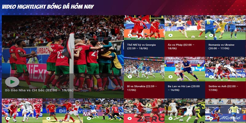 Vebotv Cung cấp highlight trận đấu